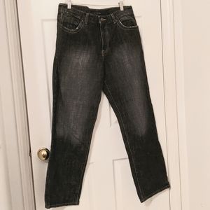 Men's Calvin Klein Black Acid Wash Jeans, Size 33